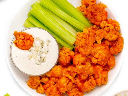 Crispy Delight: Cannabis Cauliflower Buffalo Wings