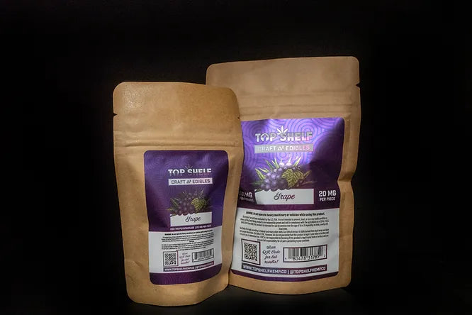 GRAPE DELTA 8 EDIBLES - Top Shelf Hemp Co. Product Profile