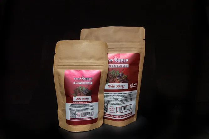 WILD BERRY DELTA 8 EDIBLES - Top Shelf Hemp Co. Product Profile