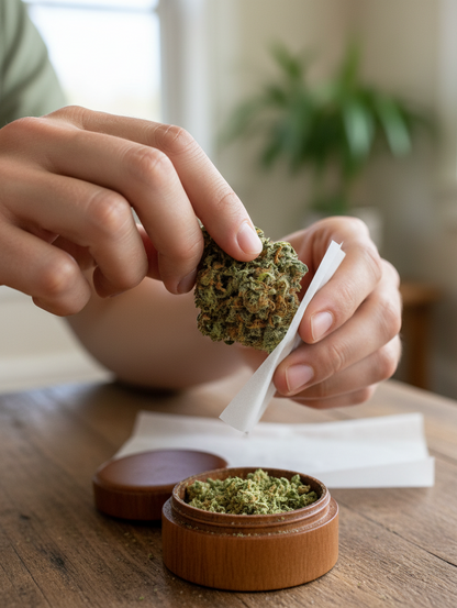 Indoor THCA Flower Blue Dream (Sativa) - Bulk by Top Shelf Hemp - premium thca flower bulk buds lifestyle photo