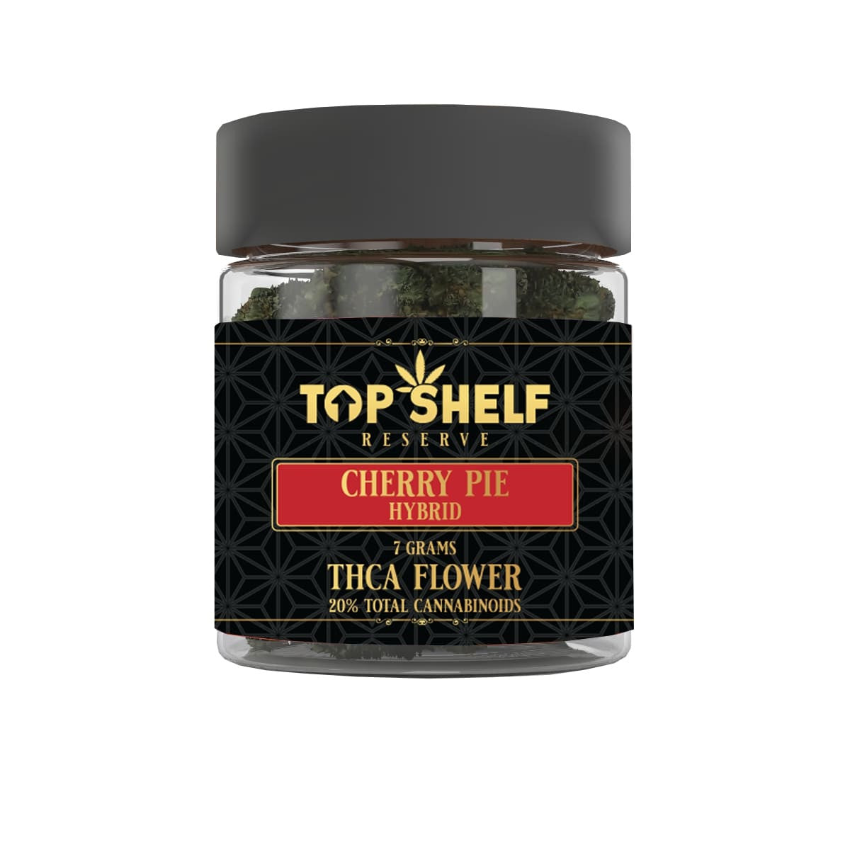 Cherry Pie (Hybrid) - THCA Flower by Top Shelf Hemp - premium thca flower buds front pack image
