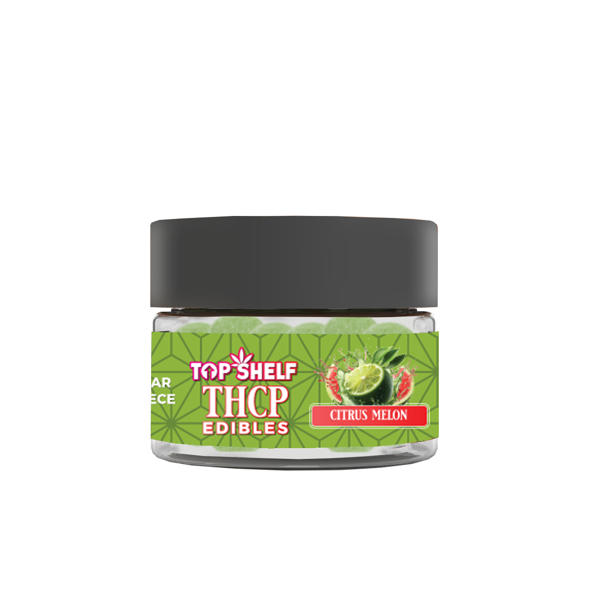 Top Shelf Hemp Co 100 mg THCP Gummies Citrus Melon flavor — front view of pack