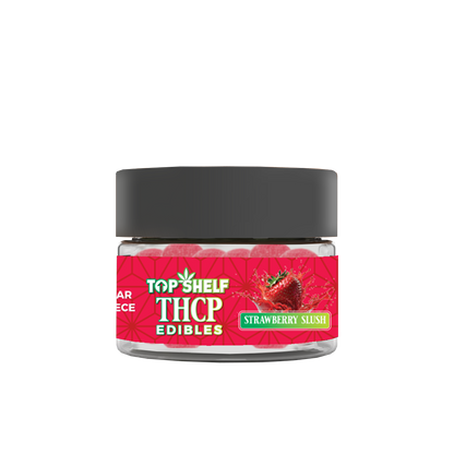 Top Shelf Hemp Co 100 mg THCP Gummies Strawberry Slush flavor — front view of pack