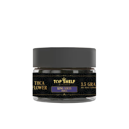 King Louis (Indica) - THCA Flower by Top Shelf Hemp - premium thca flower buds front pack image

