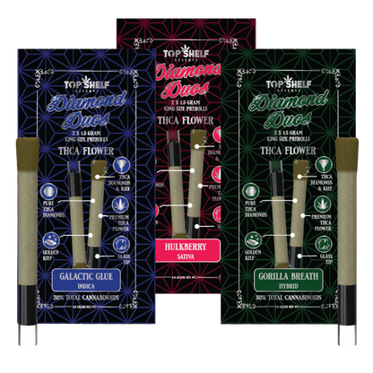 THCA King Size Diamond Duo Pre Rolls (2-Pack) by Top Shelf Hemp – premium thca prerolls pre-rolls