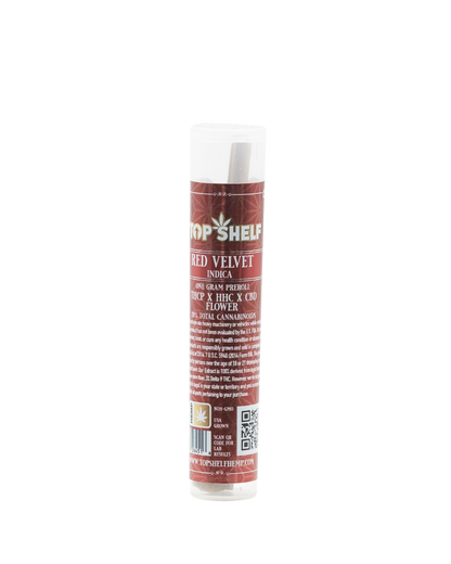 THCP Flower Prerolls by Top Shelf Hemp - premium thcp prerolls pre-rolls label and packaging